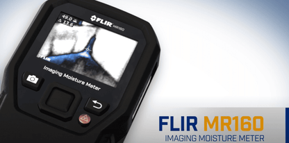 FLIR MR160 imaging Moisture Meter on a white background