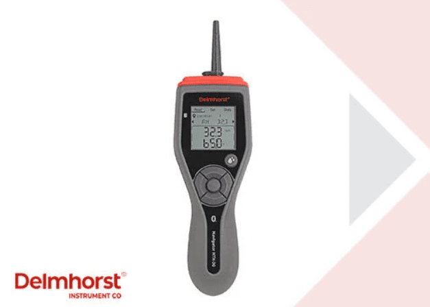 HTX-30 Thermo-Hygrometer front with delmhorst logo on the left side