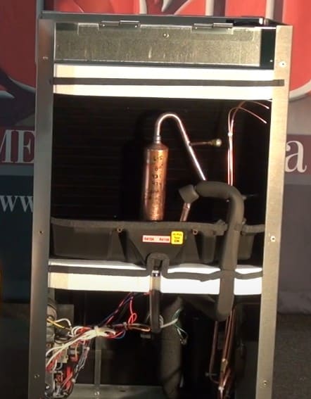 Inside of the Phoenix 250 Max Dehumidifier