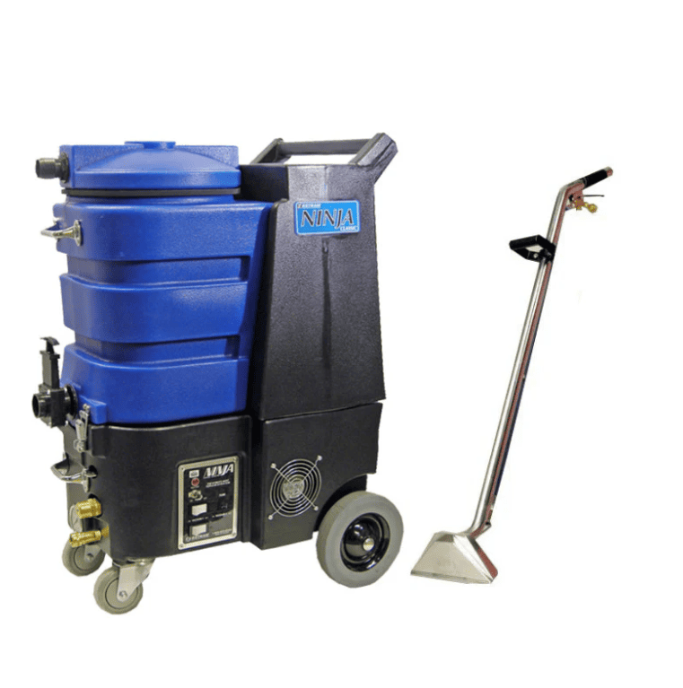 ninja carpet extractor 200 psi Commercial cleaning machine with blue and black color scheme on a white background