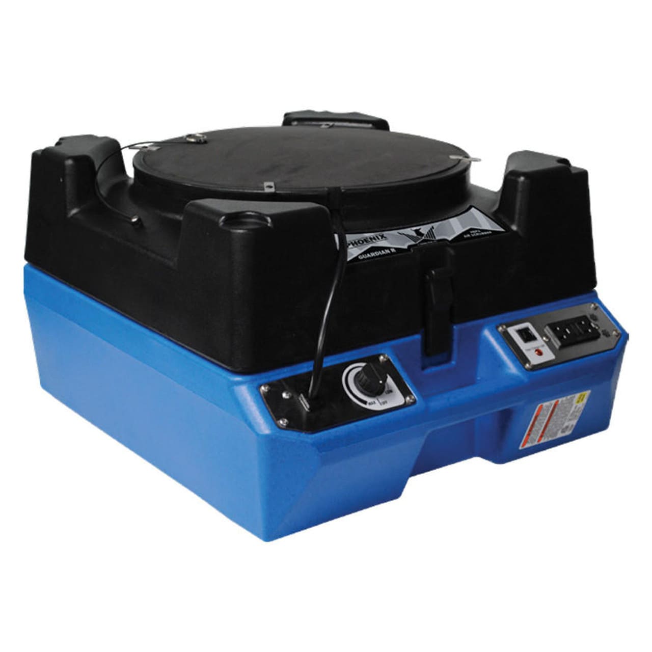 Phoenix Guardian R HEPA Air Scrubber in blue with white background