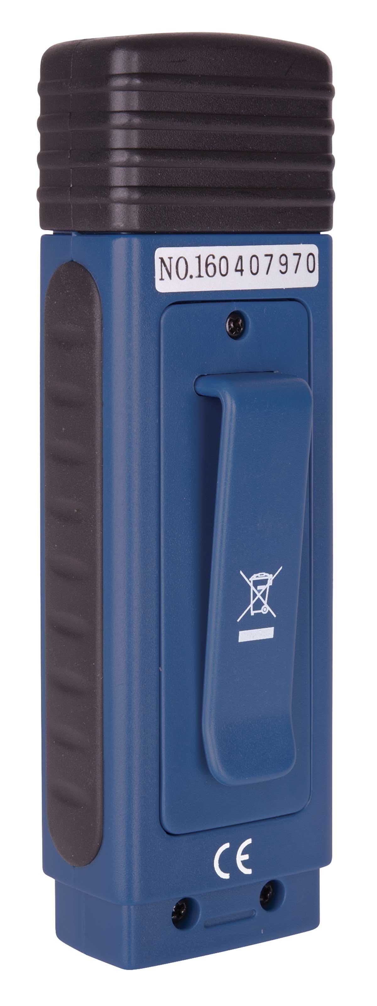 Blue r6013 electronic device with a label on a white background