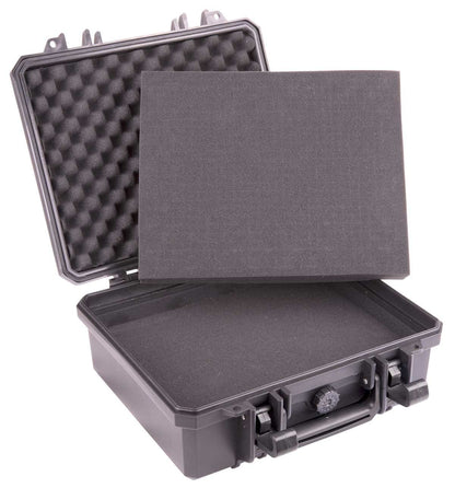 REED R2165-KIT Black hard-shell protective case with foam interior on a white background