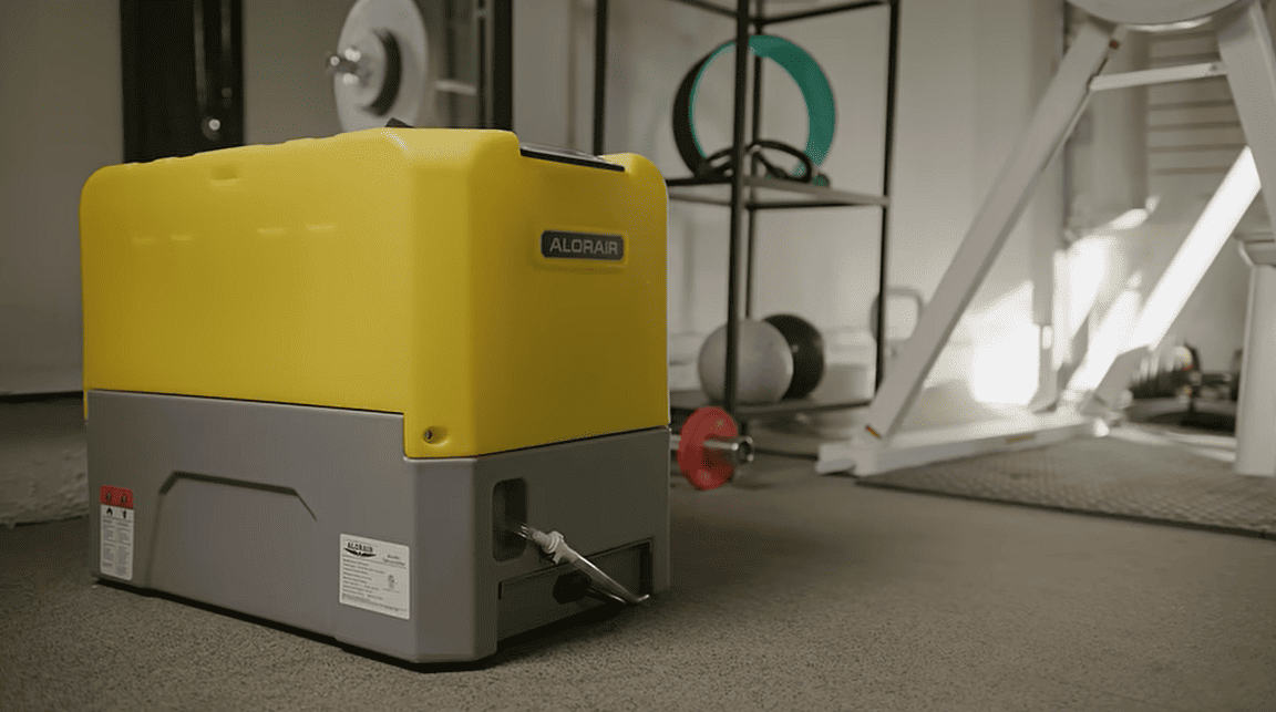 Yellow and gray storm lgr extreme in a gym setting