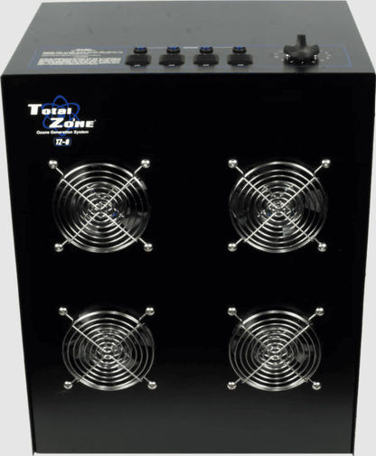 Black total zone tz 4 with fans labeled 'Total Zone' on a white background